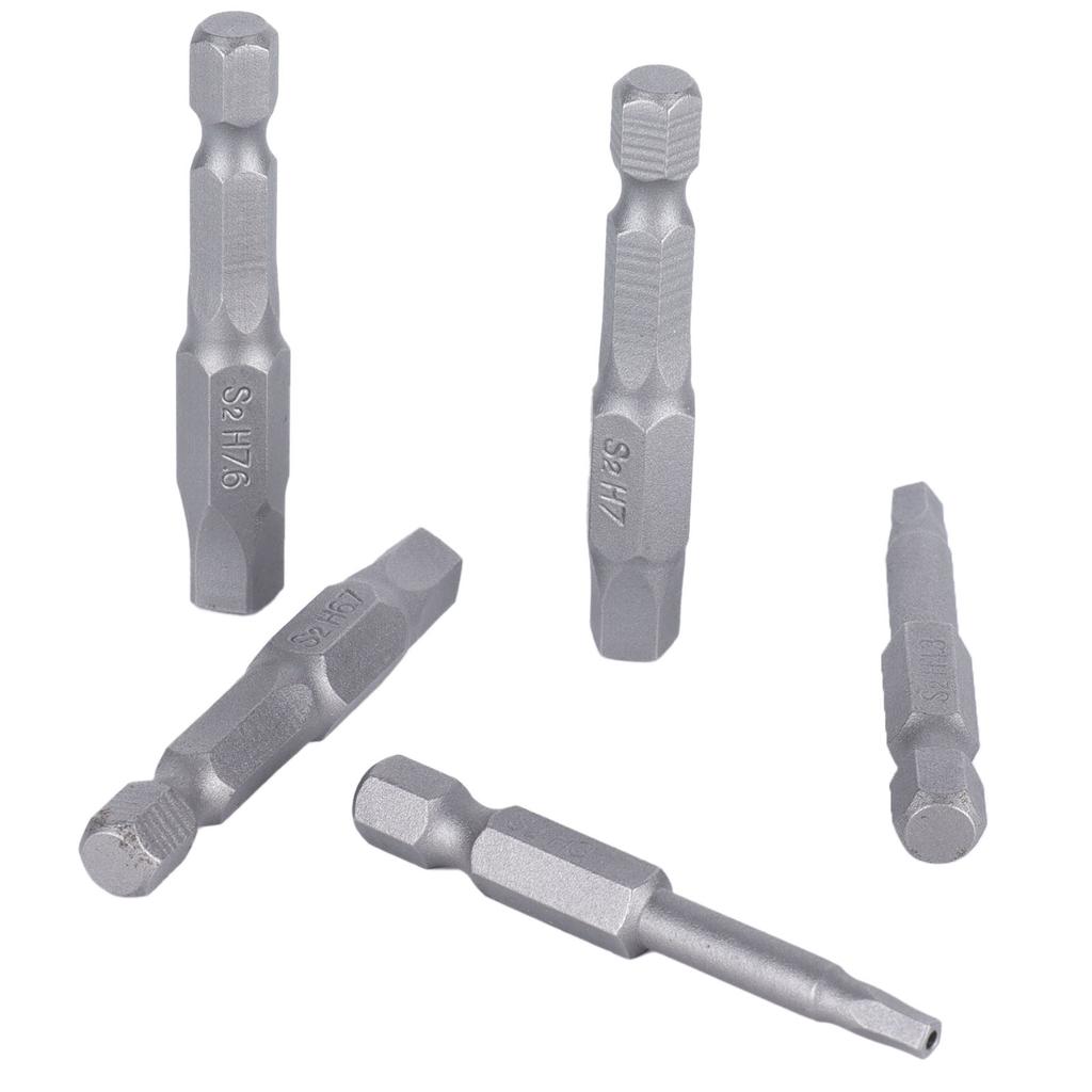 5 Pcs Magnetic Pentagonal Bits Magnetic Wrench Drill Bit Set Durable Head Screwdriver Bit for