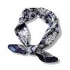 Luxury Floral Print Silk Square Scarf Women Soft Satin Kerchief Hairband Neckerchief Head Hijab Lady Headband Foulard Bag Ribbon