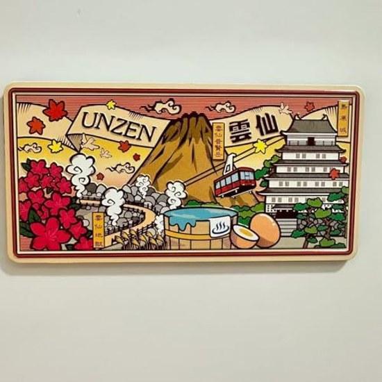 Japanese Scenery NikkoUnzen Refrigerator Magnets Set 2 Art Design 126cm Traditional Tourist Attraction Souvenir from Spot
