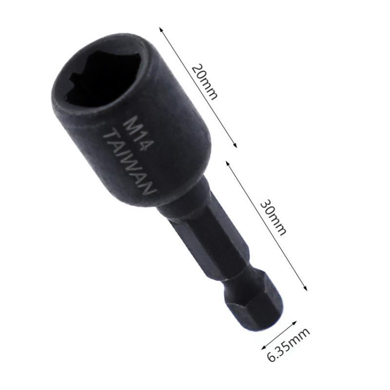 Details about / 8 Pcs//set 1//4 Inch Hex Shank Screw Tap Socket Adapter Square Driver Workshop Kit