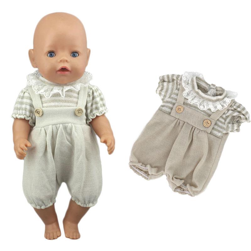 2023 Mono de Moda para Muñeca, Ajuste para Muñeco Bebé de 43 cm, Muñeco Bebé Reborn de 17 Pulgadas, Ropa