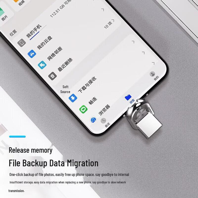 aigo U358 64GB Dual-Interface Type-C USB 3.2 Flash Drive
