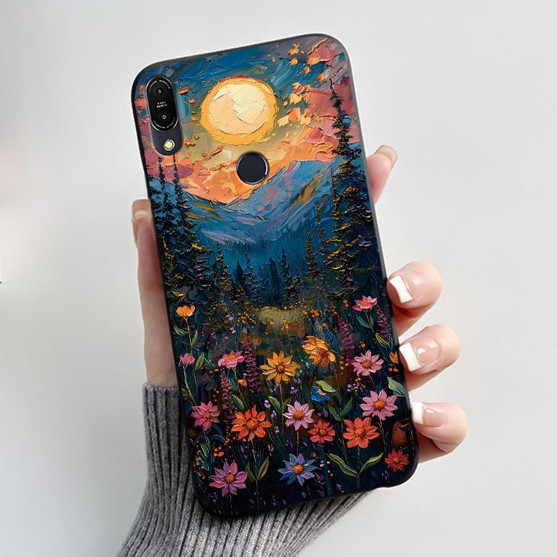 For Asus Zenfone Max Pro M1 ZB602KL ZB601KL X00TD / Max M1 ZB555KL X00PD Case Rabbit Cartoon Animals Black Soft Silicone Cover