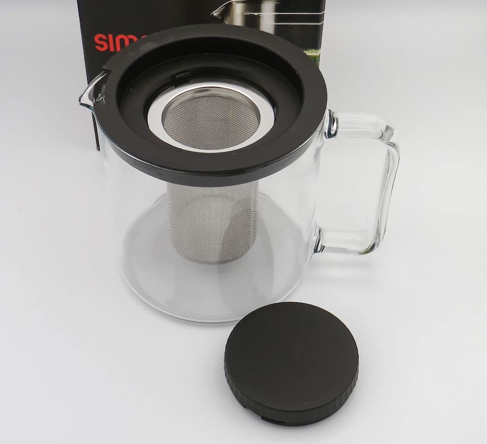 Czech-made Heat-resistant Glass SIMAX Teapot and Jug "Fromm" 1.3L 3260-MET