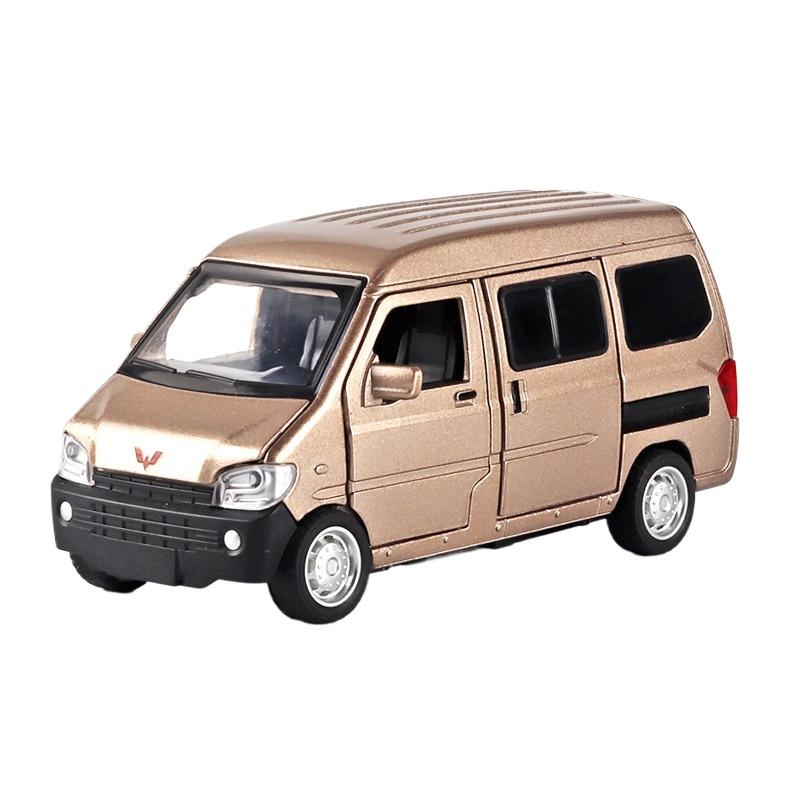 

Масштаб 1/32 Минивэн Wuling Rongguang MPV Сплав Автомобиль Литая Металлическая Модель Звук и Свет Игрушечная Машинка с Откатом Украшения Центральной Консоли Детские Игрушки золотой