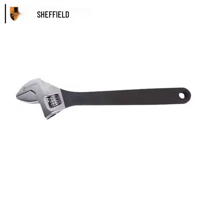 Sheffield Plastic-Coated Handle Adjustable Wrench