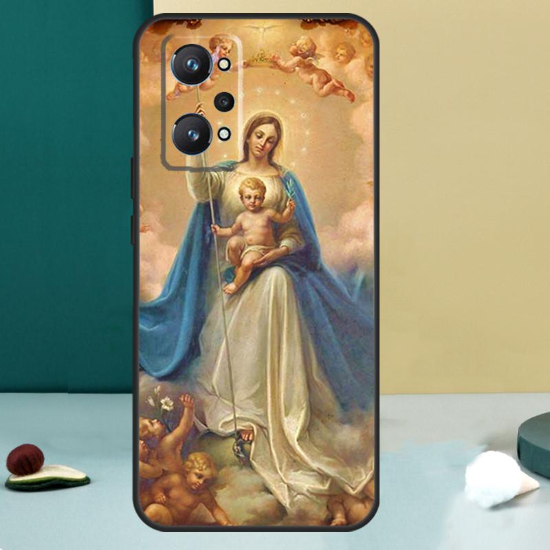 Virgin Mary For Realme GT 6T 5 6 GT 7 Pro C67 C75 C61 C55 C53 C51 C21Y C25S 10 11 12 13 14 Pro Plus Case