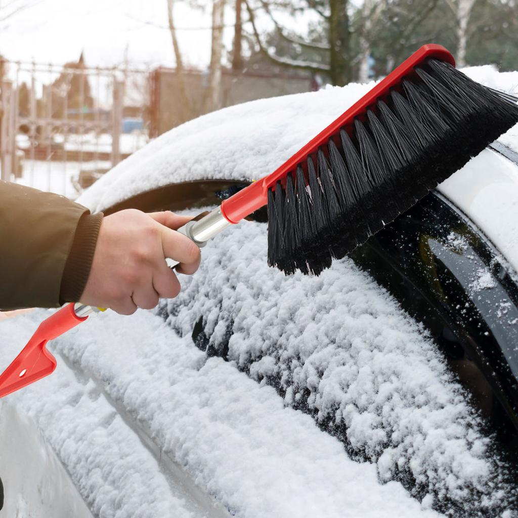 2 in 1 Snow Brush Multifunctional Lightweight   Angle Ice Scraper with Ergonomic Grip for Vehicle