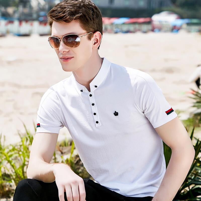 Antonio Men s Mulberry Silk Blend Jacquard Polo Shirt XL