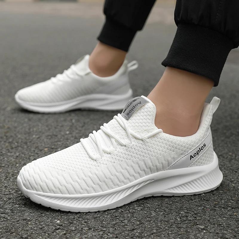 

Fashion Men s Breathable Running Shoes Lightweight Sports Shoes Seasonal Outdoor Men Black Mesh Breathable Casual Shoes Walking Tenis 39 белый