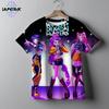 Casual Fashion Kpop Demon Hunters Kids 3D Cartton Short Sleeve Summer Boys Girls T-Shirt  Anime Short Sleeve T-shirt