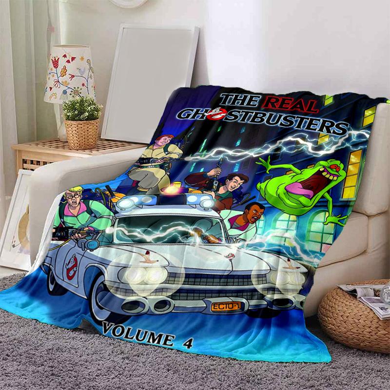 1pc Ghostbusters Stay Puft Marshmallow Man Blanket, Halloween Home Decor, Couch Throw .B024 80x120cm