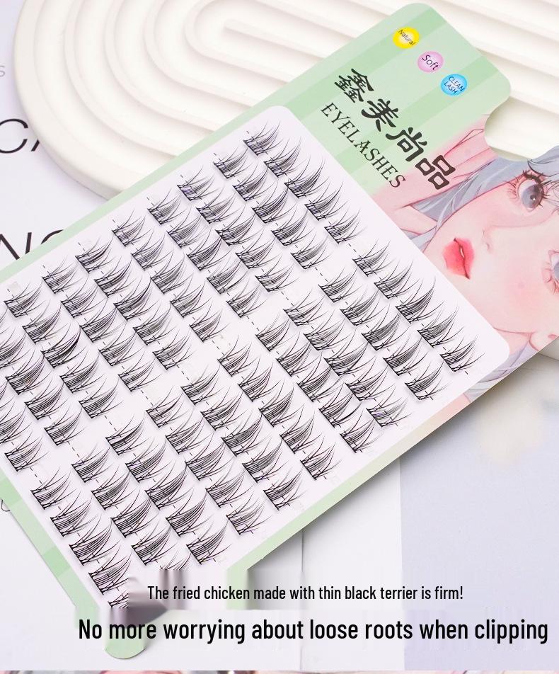 Lazy Trilogy Sunflower False Eyelashes: Pure Wild Fox Series, Little Devil & Small Flame Lower Lashes.