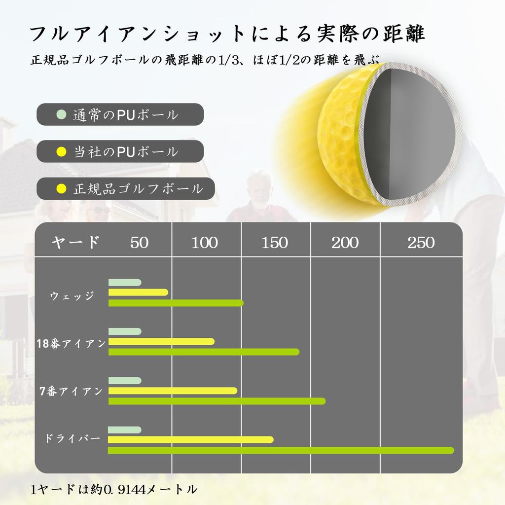 Weighted Golf Soft and Dimpled for Realistic Large Capacity Approach Golf Training Aid Balls, 15g/Piece, Safe, Flight, Indoor/Outdoor Use, 12/24