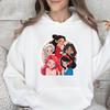 Disney Parent-child Outfits, Disney Princess Cartoon Girls' Autumn and Winter Casual Multi-color Optional Hooded Sweatshirts