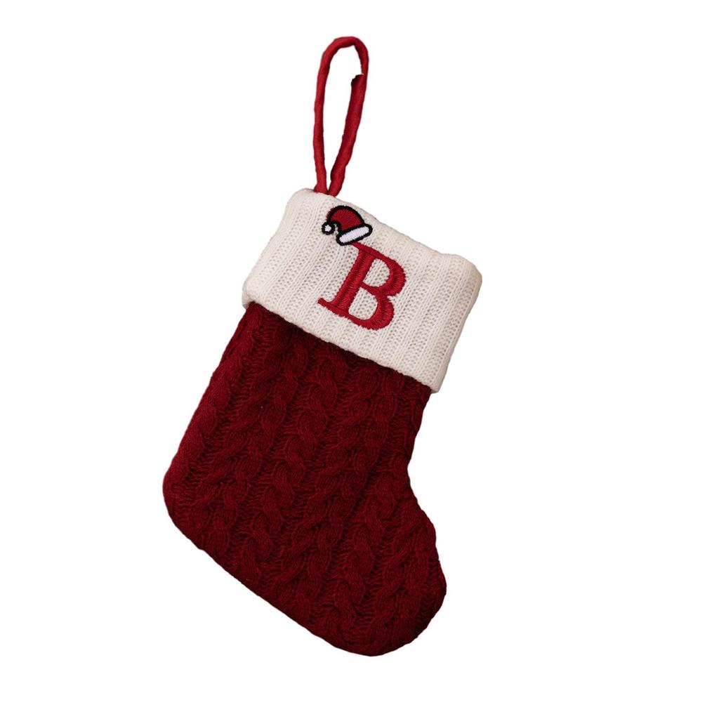 Christmas Stocking Christmas Tree Decorating Knitted
