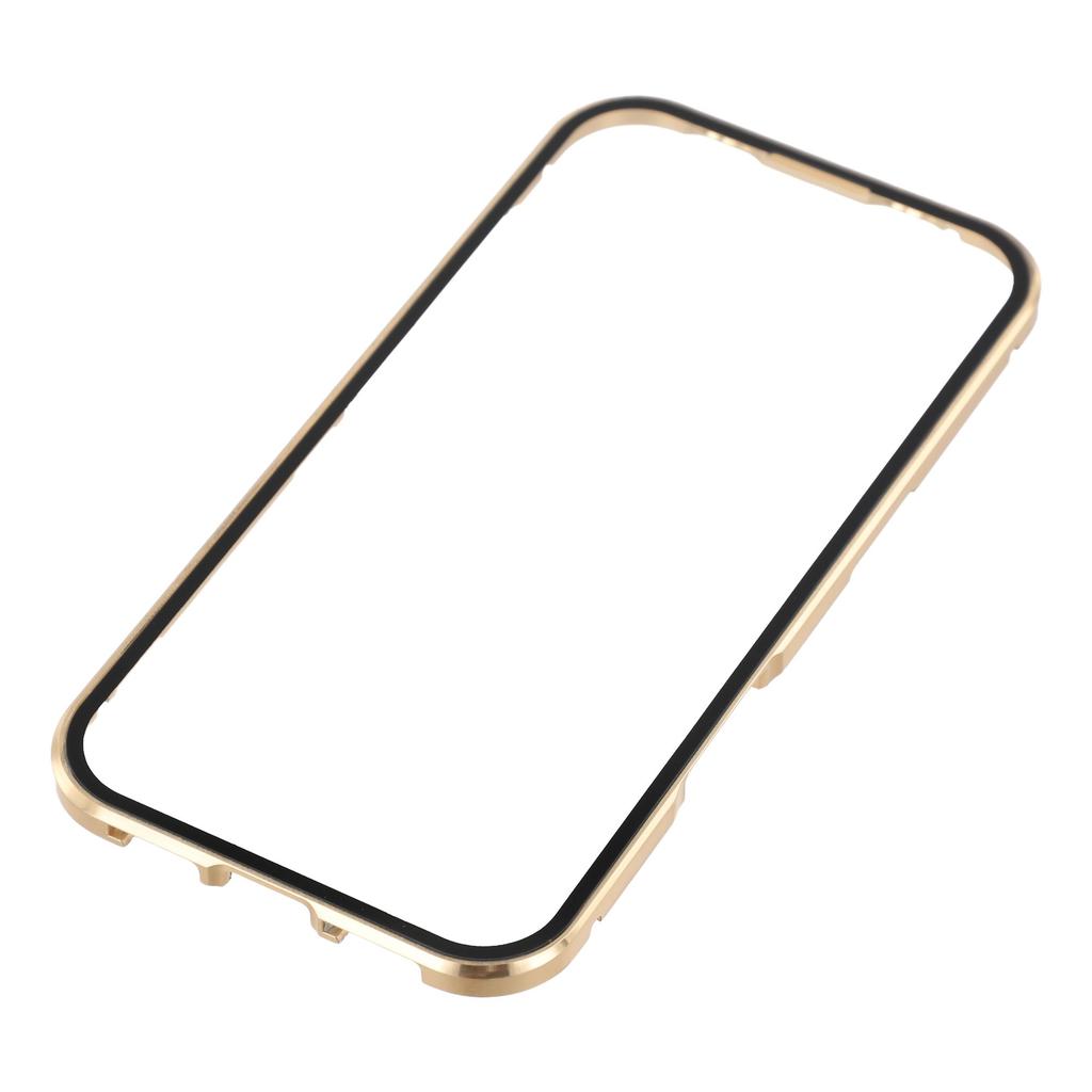 For iPhone 17 Case Double-Sided Tempered Glass Magnetic Clear Phone Cover