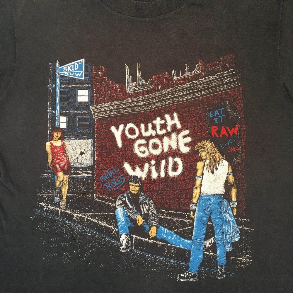 

Rare Hot Skid Row Youth Gone Wild Shirt Cotton Black S-5XL LL762 Unisex T-Shirt S