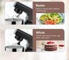 SVEWT 1500W Food Mixer, with 5.5QT Stainless Steel Bowl, Dough Hook, Beater and Whisk, 10 Speeds for Baking Mixing, Black - EU Plug