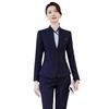 Women's Black Suit Set for Professional Reception & Hotel Work, Spring to Winter Attire.