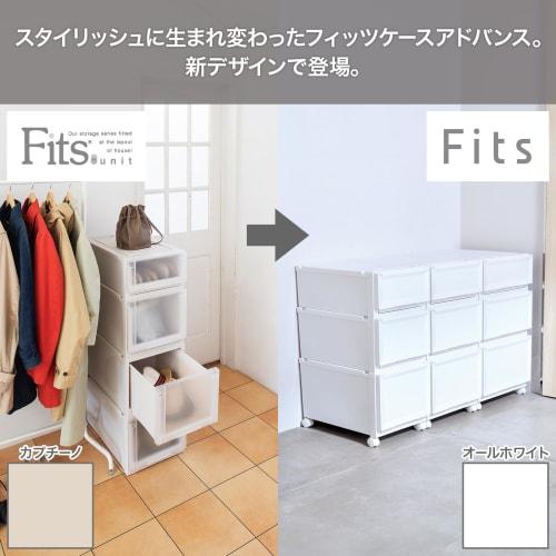 [.co.jp Exclusive] Tenma Fits Case Advance Storage Box, 45cm Wide x 55cm Deep x 20cm High, Closet Storage Case, Sagging-Resistant Clothing Case, Made