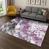 3D Us Dollar Euro Pound Money Illusion Carpet Rug for Living Room Sofa Home Bedroom Kitchen Doormat Decor,Playroom Non-slip Mat
