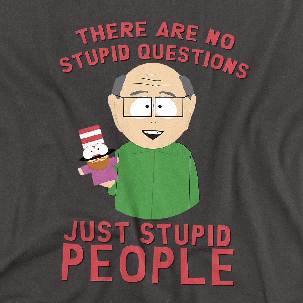 South Park Unisex Adult No Stupid Questions T-Shirt