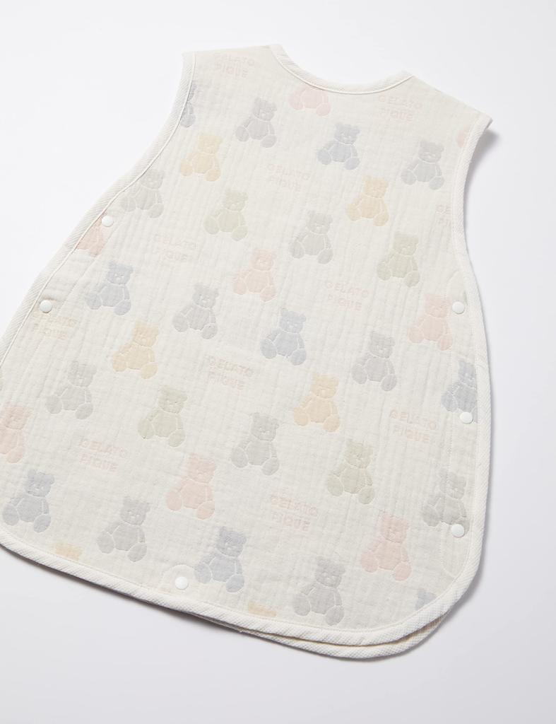 Gelato Pique Bear Triple Gauze Baby Pastel F Sleeper, PBGG229011,