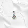 copper Christmas Collection Skiing Snowman Pendant Charm Compatible With Authentic Charm Bracelets Women Do It Yourself Jewellery Gift