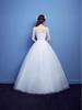 2025 Off-the-Shoulder Korean Plus Size Floor-Length Wedding Dress B55