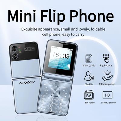 2,55palcový klasický barevný překlápěcí mobilní telefon Automatický záznam hovorů Rádio FM Rychlé vytáčení Magic Voice GSM Dual SIM Odemčené Skládací mobilní telefony Náhradní telefon