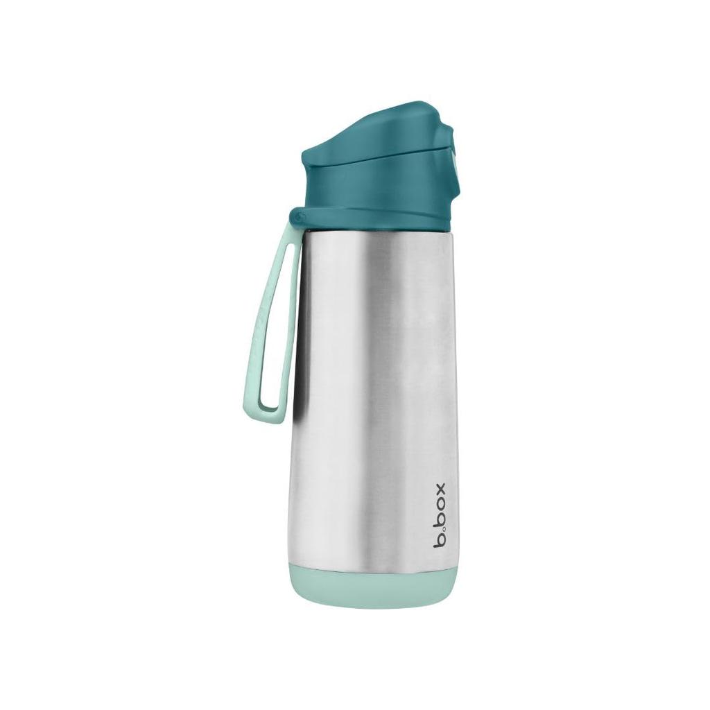 B.box (Beebox) Children's Water Bottle, Spout, Insulated Drink Bottle, 500ml, Keeps Drinks Cold and Hot, One-Push Opening, Dishwasher Safe [b.box Auth