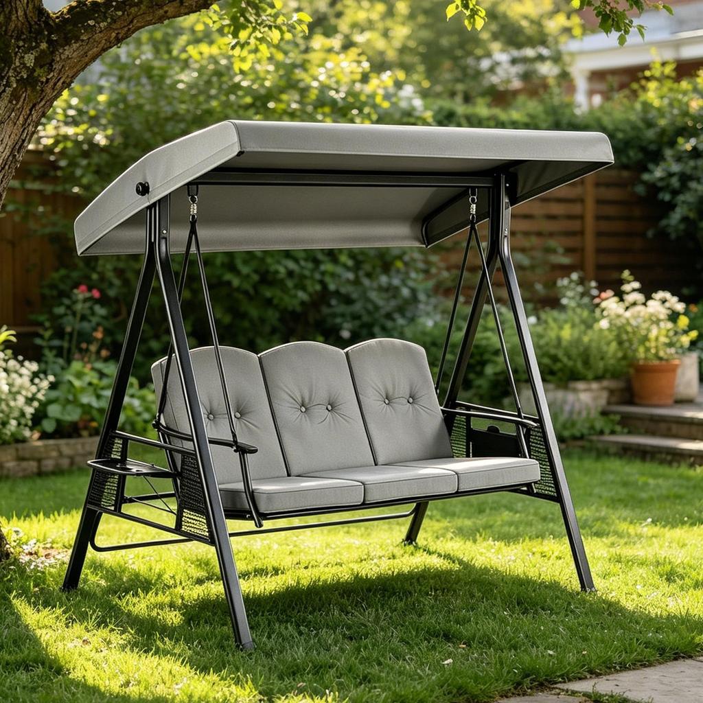Copertura Telo per Dondolo Impermeabile Antivento Anti-UV Robusta Copertura Superiore per Dondolo da Giardino Cortile Sentiero Patio Balcone