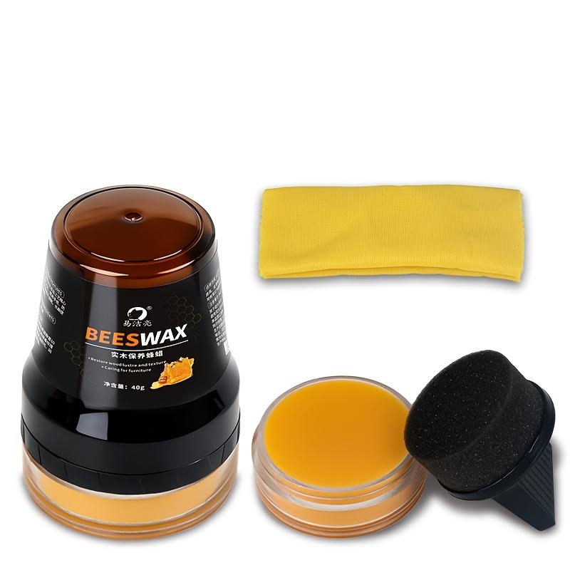 Solid Wood Wax Oil Solid Wood Care Beeswax 40g Set - Transparent Solid Wood Furniture Paint Top Coat Wax Polish Care Wax Oil