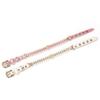 Adjustable Dog Cat Pearl Collars Rhinestone Neck Strap for Small Dogs Cat Necklace  for Kitten