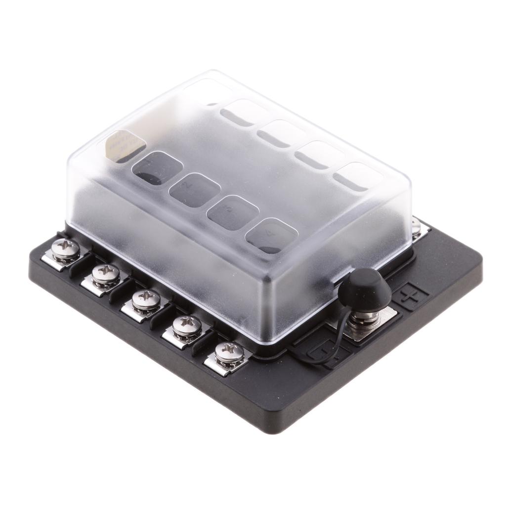 80A MagiDeal 12V Car Audio AGU Fuse Holder 4-8 AWG Inline Circuit Breaker Protection