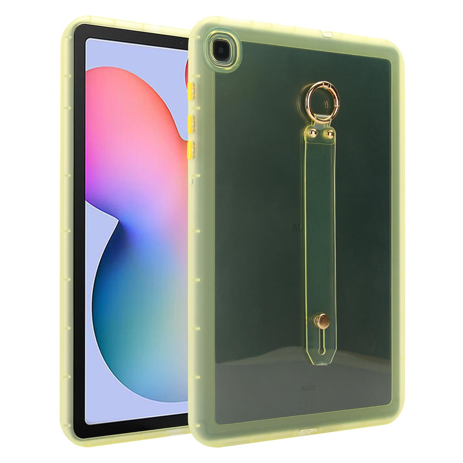 

Чехол для планшета для Samsung Galaxy Tab S6 Lite (2024)/(2023)/(2022)/(2020) Противоударный чехол из ТПУ с ремешком на запястье Yellow