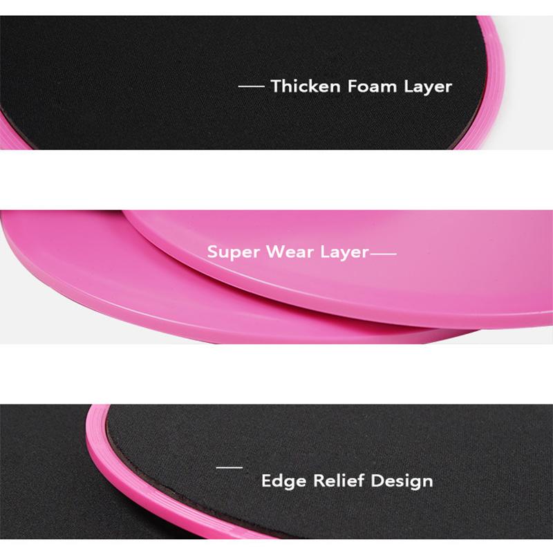 Athletic Slide 2 Piece Collection Fitness Skateboard Abdominal Muscle Training Yoga Sliding Fitness Equipment