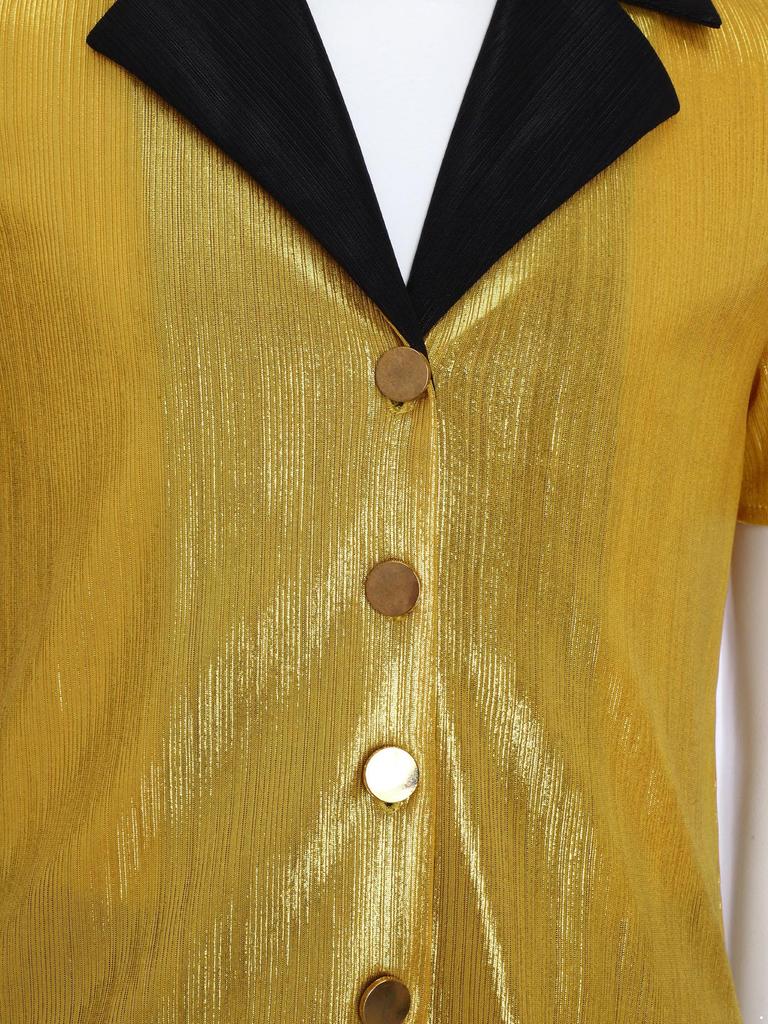 Хлопчачий ретро-костюм для диско-вечірки в стилі 70-х Кольорова сорочка Розкльошені штани Комплект для виступів