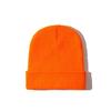 Autumn Winter Warm Hats Small Batch 3D Embroidery Solid Color Plain Knitted Hats with Heat Transfer Printing Processing