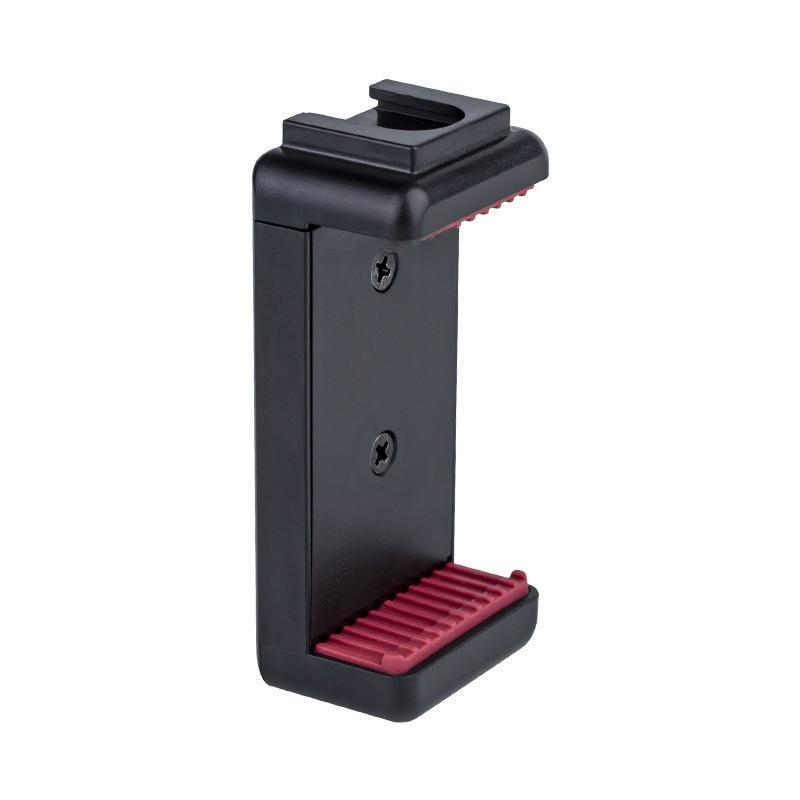 Universal Phone Holder with Cold and Hot Shoe Mount for Vlogging and Live Selfie Videos