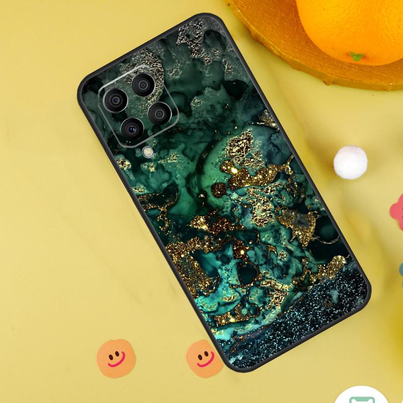Luxury Gold Foil Art Case For Samsung Galaxy M20 M35 M55 M15 M32 M16 M36 M56 M54 M23 M52 M34 M14 M11 M31 M13 M53