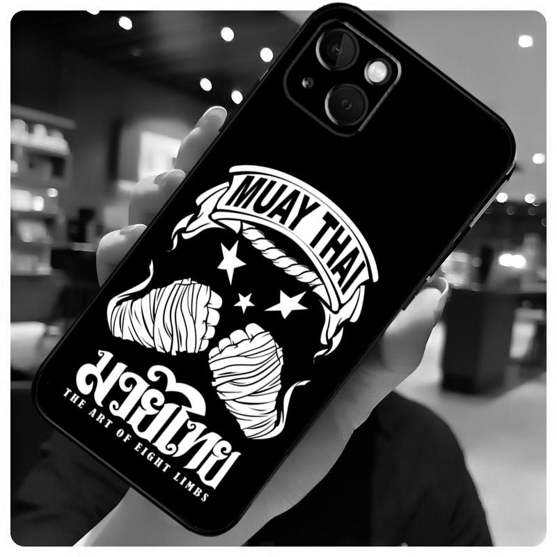 Muay Thai Martial Art Case For iPhone 15 Pro Max 14 13 12 11 16 17 Pro Max Mini 15 16 Plus 16e 17 Air Phone Cover