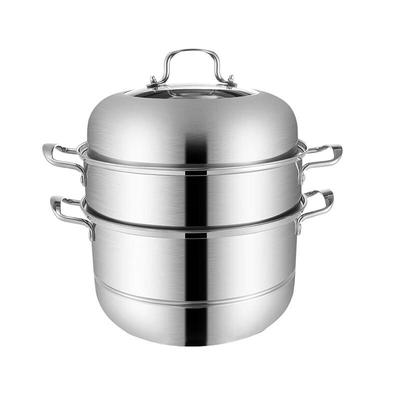 Hanle 32cm 3-stöckiger Edelstahl-Dampfgarer Topf