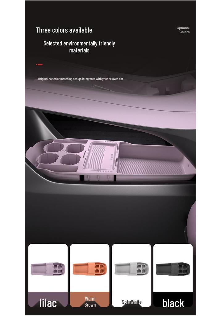 L60_L90 Silicone Center Console Storage Organizer for Cars