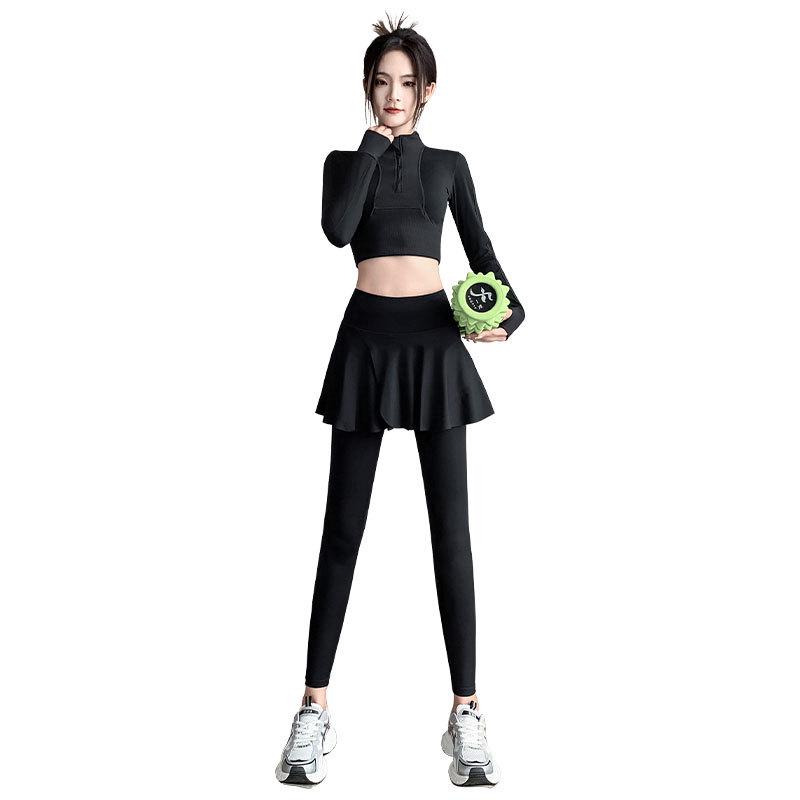 2024 Women's Quick-Dry Sportswear Set: Running, Yoga, Badminton Outfit with Skirt and Pants