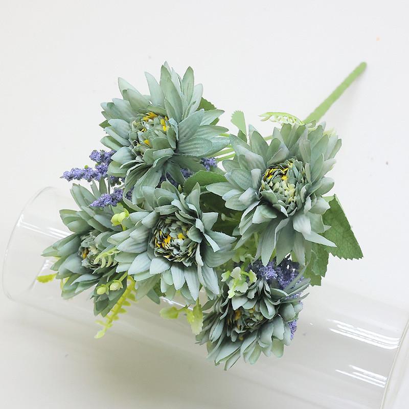 Silk Callistephus Chinensis Floral Bundle For Home Decor Wedding Styling Venue