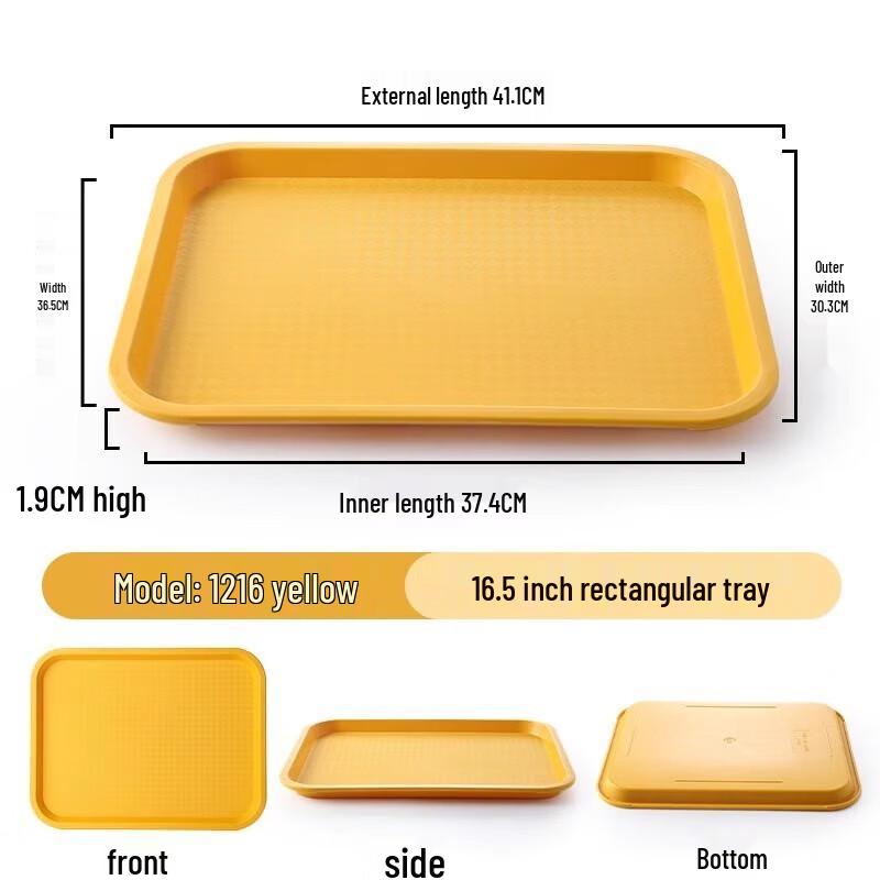 

777 Rectangular Plastic Fast Food Tray