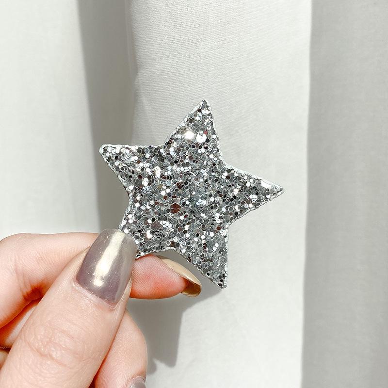 Su Xia Korean Style Glitter Star & Heart Hair Clips for Women & Children