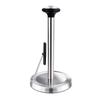 Paper Towel Holder Countertop Standing Paper Roll Holder with Weighted Base, Stainless Steel Freestanding Paper Towel Holder